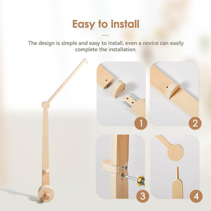 HI BABY MONMENT Crib Mobile Arm - Baby Mobile Hanger with 2-Height Settings Adjustable, Stabilizing
