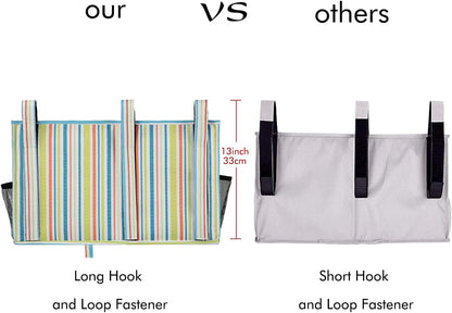 Surblue Bedside Caddy Hanging Bed Organizer Storage Bag Pocket for Bunk and Hospital Beds, College