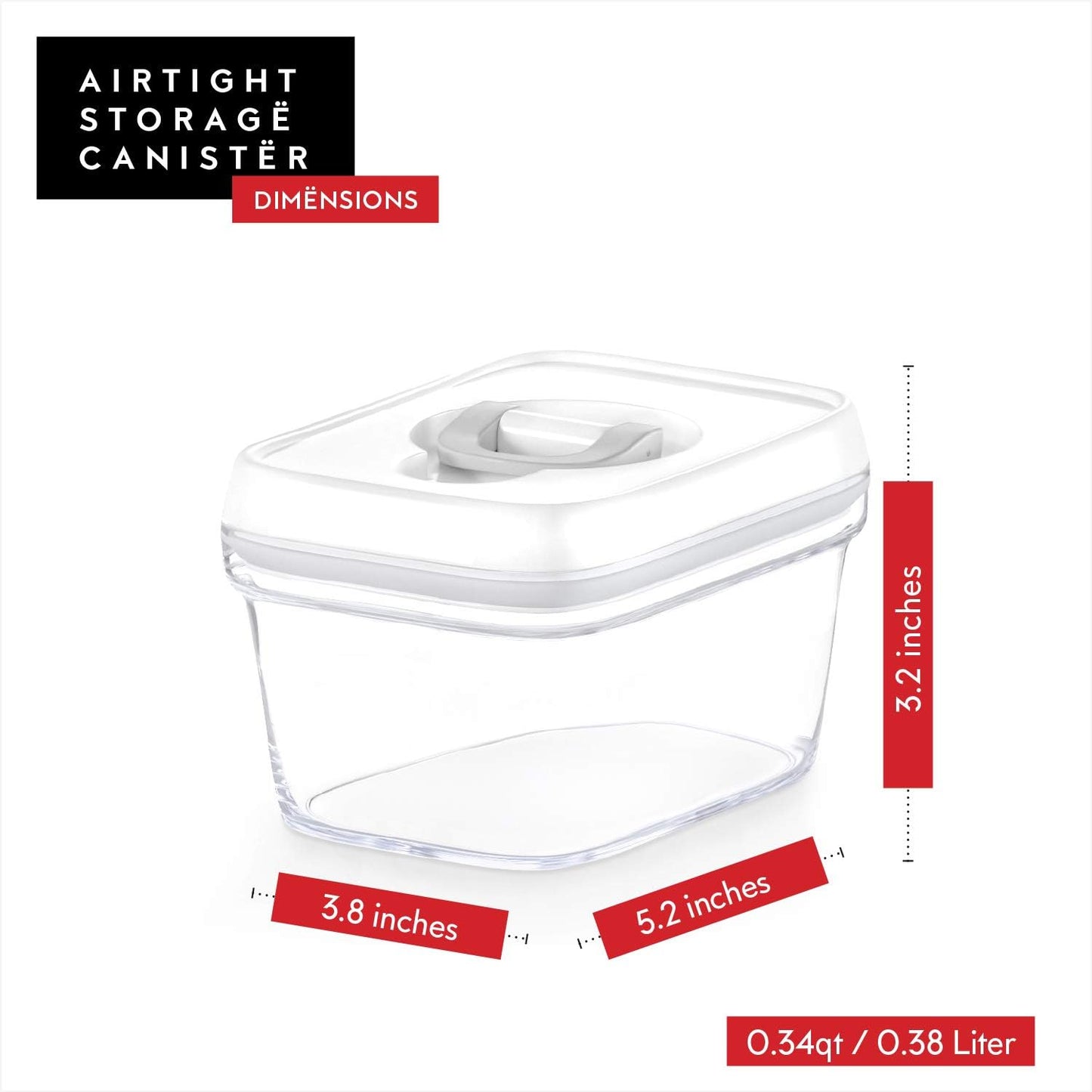 DWËLLZA KITCHEN Airtight Food Storage Containers with Lids – 6 Pieces All Same Size - Pantry