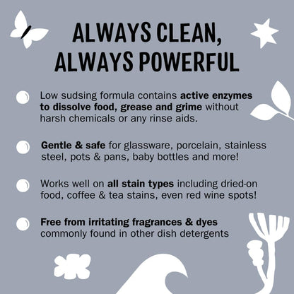 Molly's Suds Dishwasher Pods | Clean Dishwasher Detergent, Cuts Grease & Rinses Clean