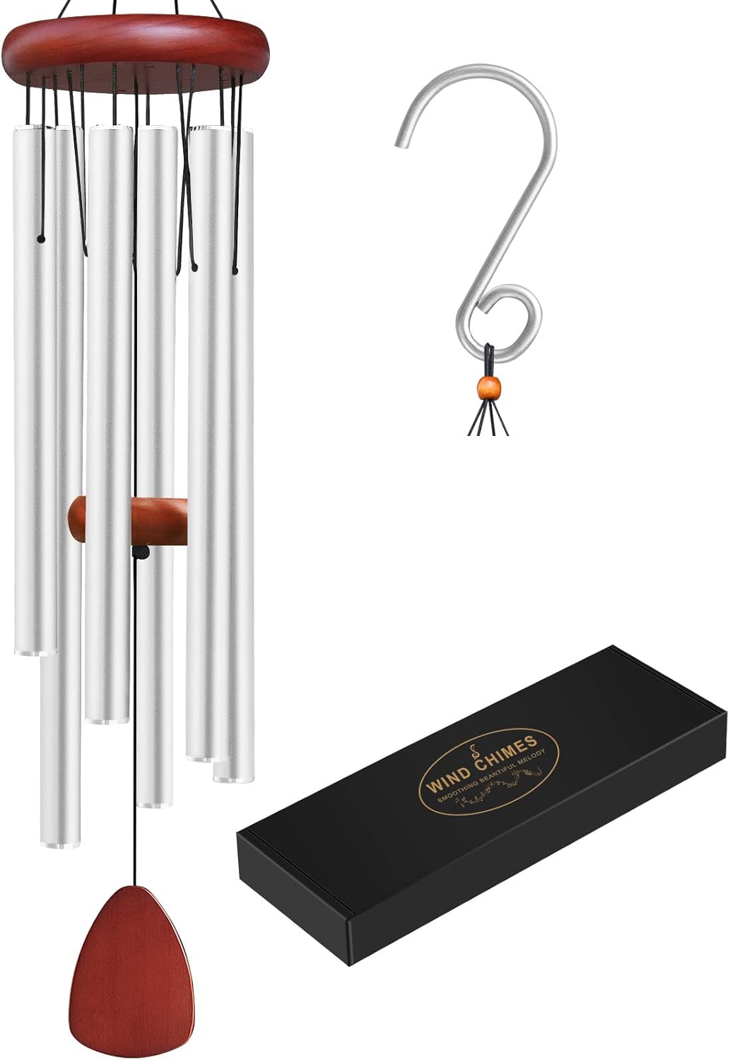 Large Aluminium Wind Chimes Outside, Soothing Melodic Memorial Sympathy Wind Chime, Suitable