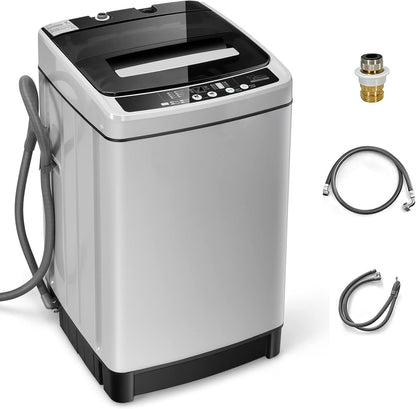 Giantex Full Automatic Washing Machine, 2 in 1 Portable Laundry Washer 1.5Cu.Ft 11lbs Capacity