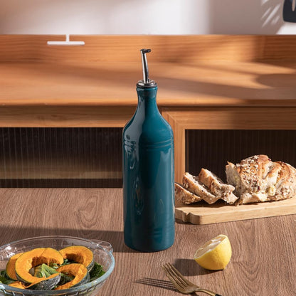 Sweejar Large Ceramic Olive Oil Dispenser Bottle, Opaque Oil Cruet Protects Oil to Reduce