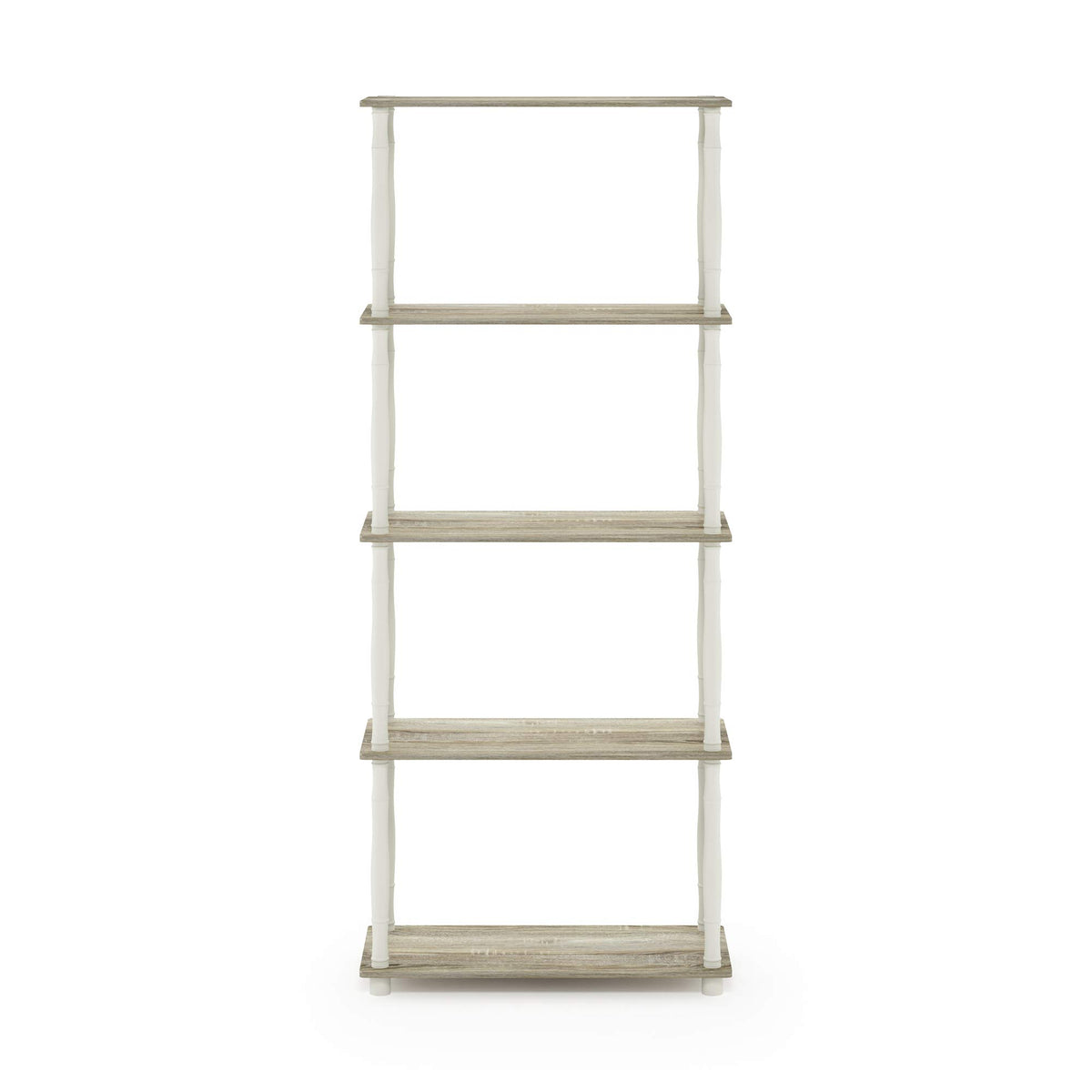 Furinno Turn-N-Tube 5-Tier Multipurpose Shelf / Display Rack / Storage Shelf / Bookshelf, Classic