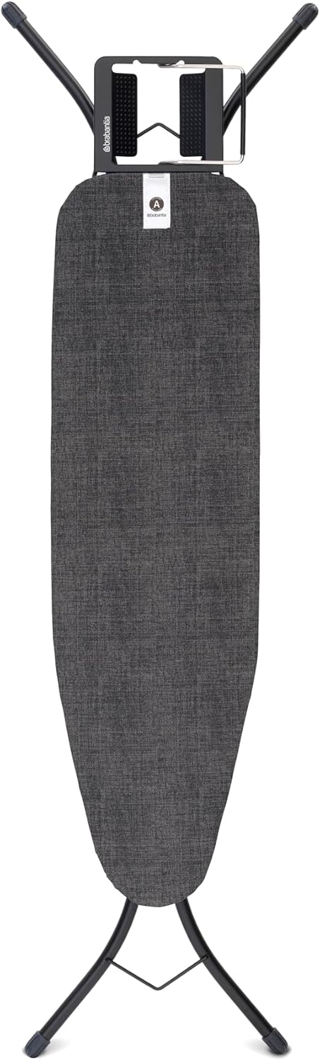 Brabantia Size A Compact Small Ironing Board (43x12 in) 7 Height Options, Adjustable Steam Iron