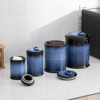 Nihow Food Storage Jar Sets: Ceramic Container with Air Tight Lid for