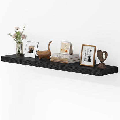 48 Inches Floating Shelves for Wall, 9.3" Deep Long Floating Shelves Set of 1, Large Display &