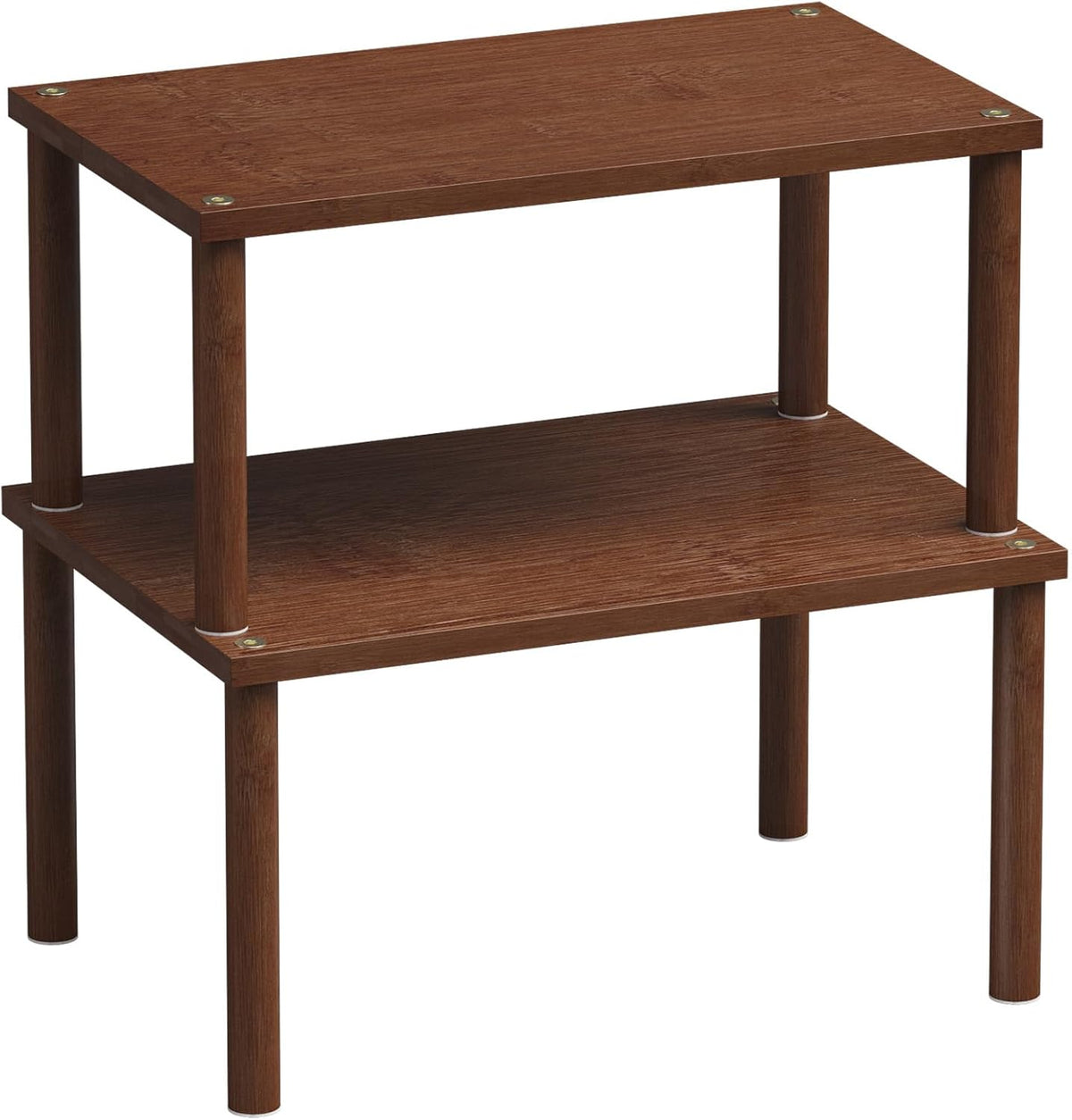Cabinet Organizer Shelf(Set of 2),Kitchen Counter Shelves,Bamboo Spice Rack Countertop and