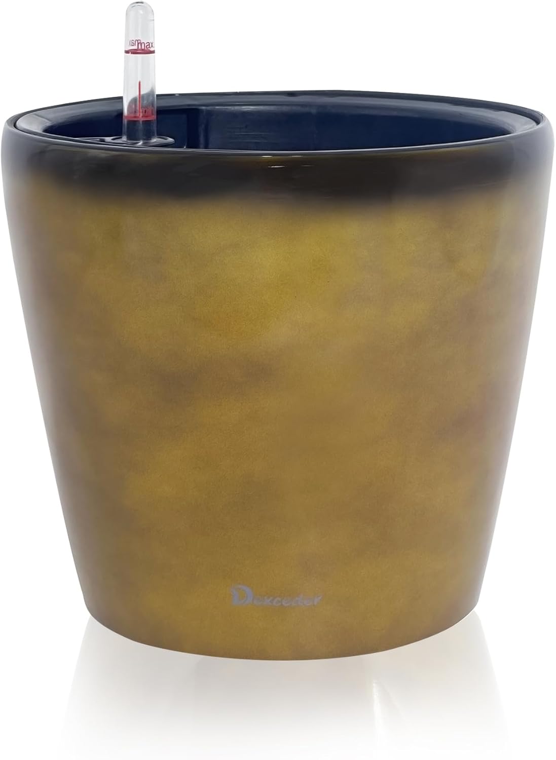 Dexceder 9x8 Inches Self Watering Planter Indoor Outdoor, Inner Pot Design, Thickened Table Flower