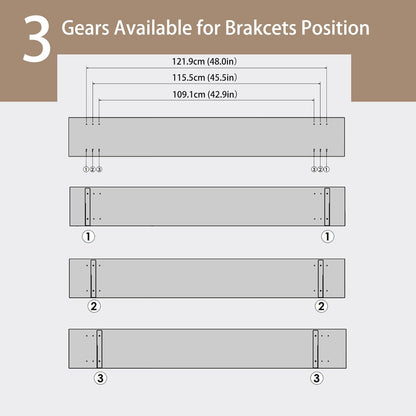 DINZI LVJ Long Wall Shelves, 55.1Inch Wall Mounted Shelves Set of 2, Extra Large Floating Storage