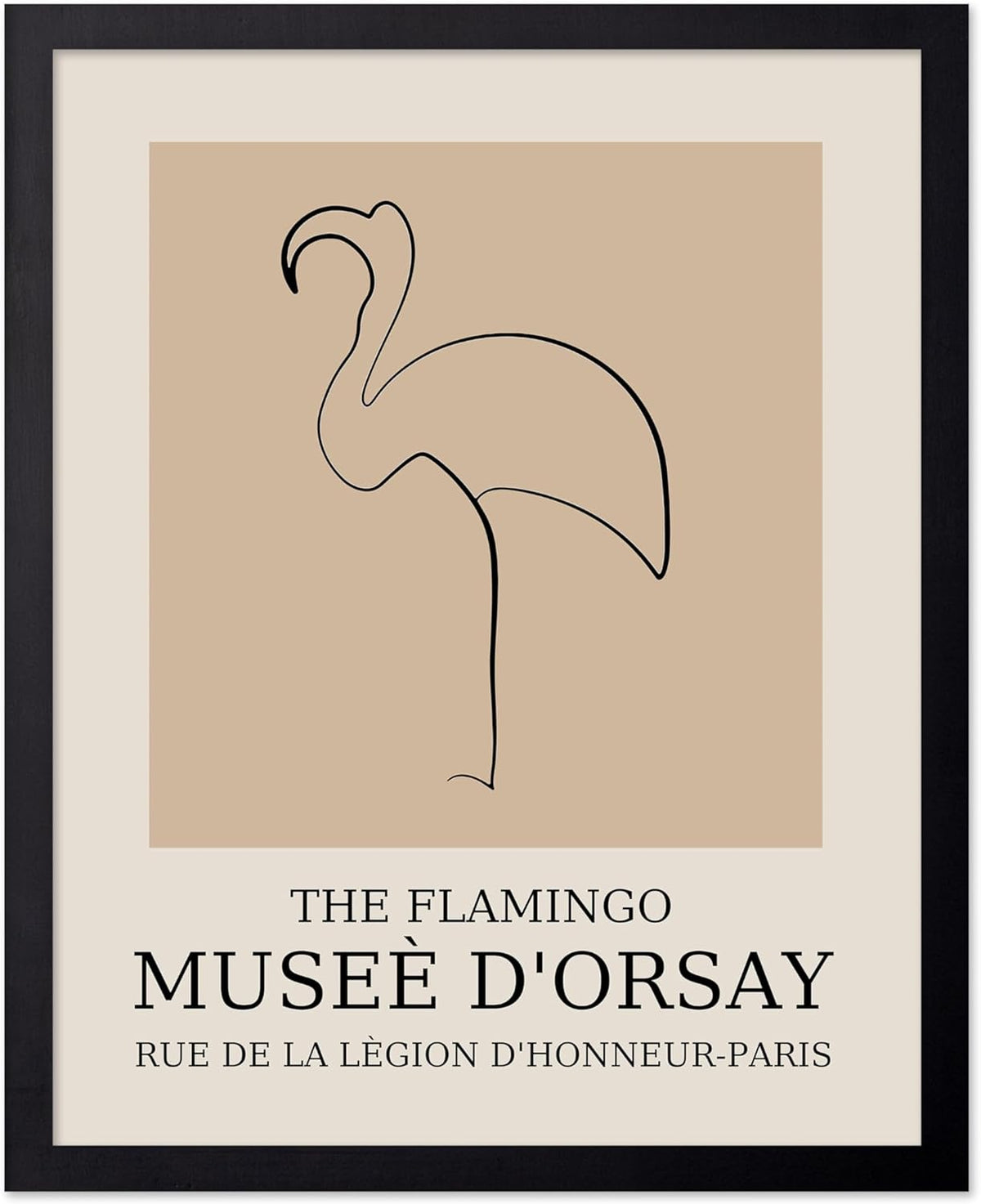 Poster Master Vintage Poster - Retro Minimalist Print - Gift for Artist, Housewarming - Flamingo