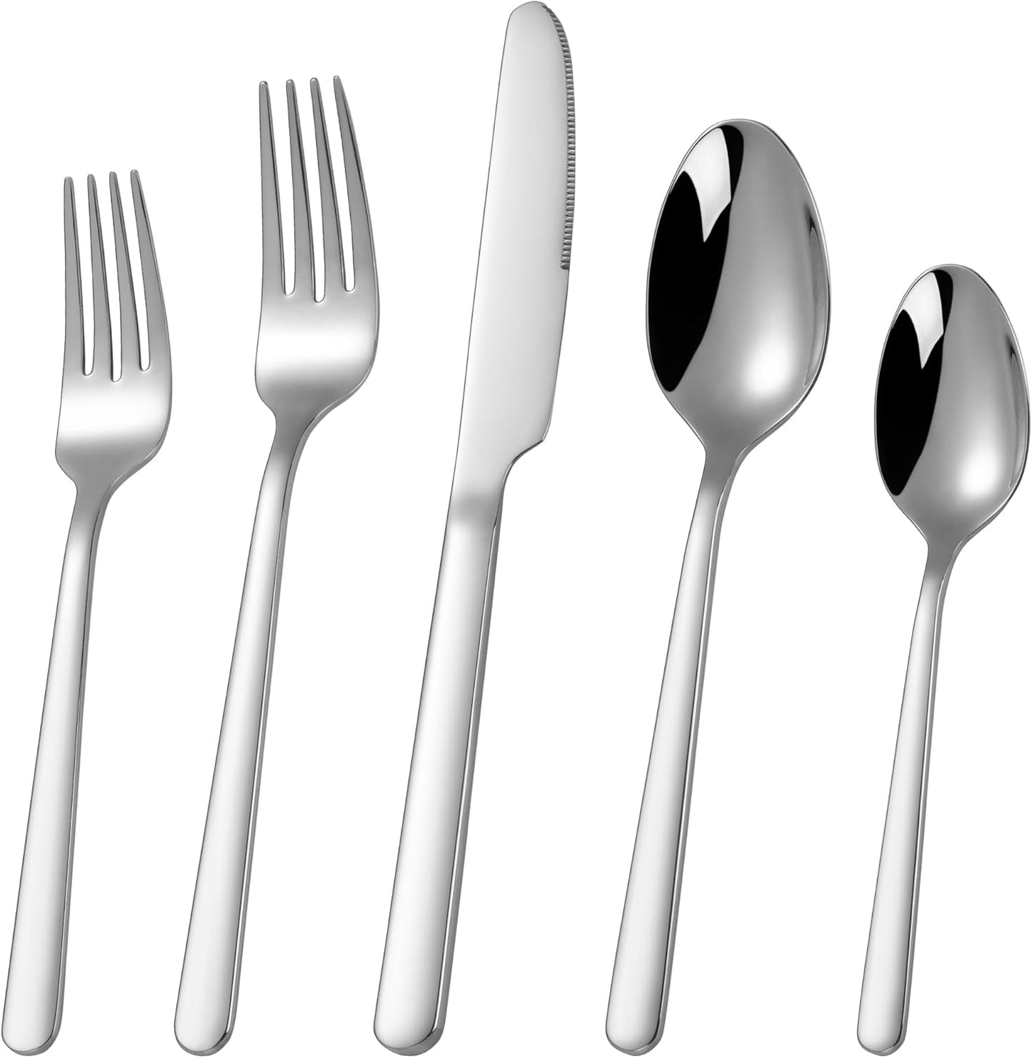 60 Piece Stainless Steel Silverware Set for 12, 18/10 Silverware Set, Flatware Set for 12, 18/10