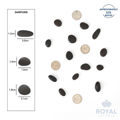 Royal Imports 2LBS River Rocks Decorative Ornamental Pebbles, Garden Landscaping Stones, Gravel