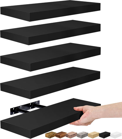Sorbus Floating Shelves for Wall, Bathroom Shelves Wall Mounted for Kitchen, Bedroom, Living Room