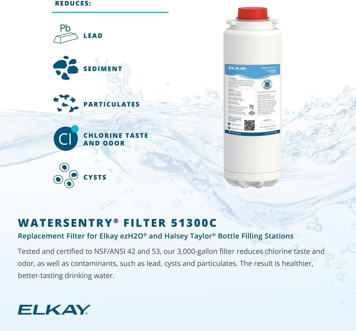 Elkay LZS8WSVRLK EZH2O Wall Mount Drinking Fountain and Bottle Filling Station with Vandal