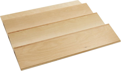 Rev-A-Shelf 22" 3 Tiered Seasoning Organizer, Trim-to-Fit Wooden Kitchen Draw and Cabinet Home