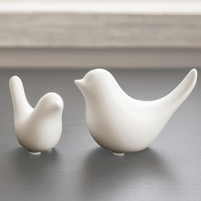 Notakia Small White Birds Statues Home Decor Modern Style Decorative Ornaments for Living Room