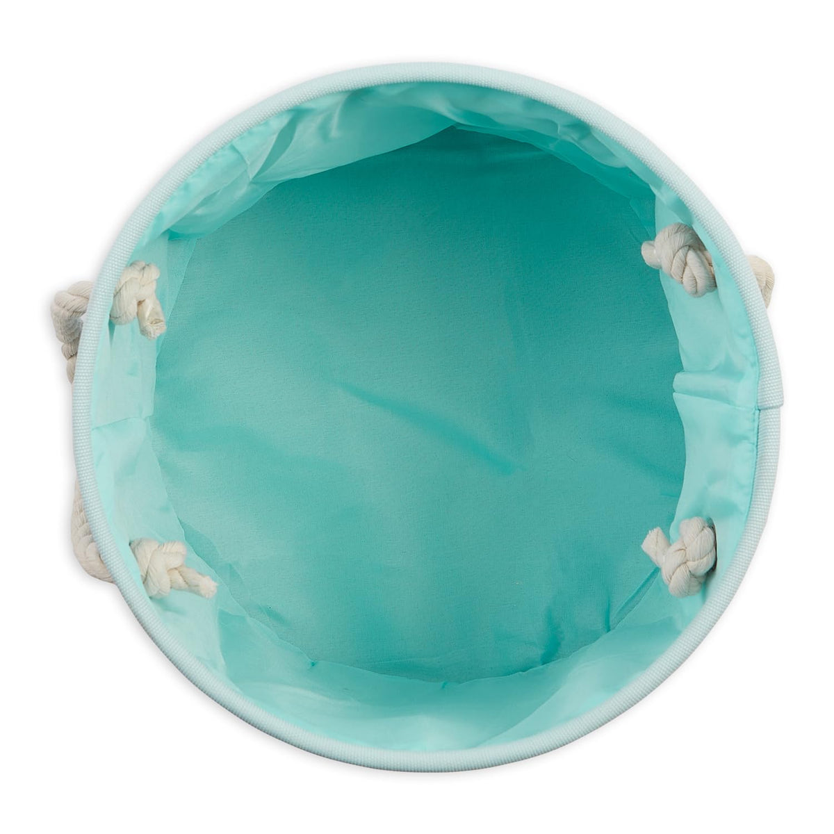 Bone Dry Pet Storage Collection Collapsible Bin, Small Round, Aqua