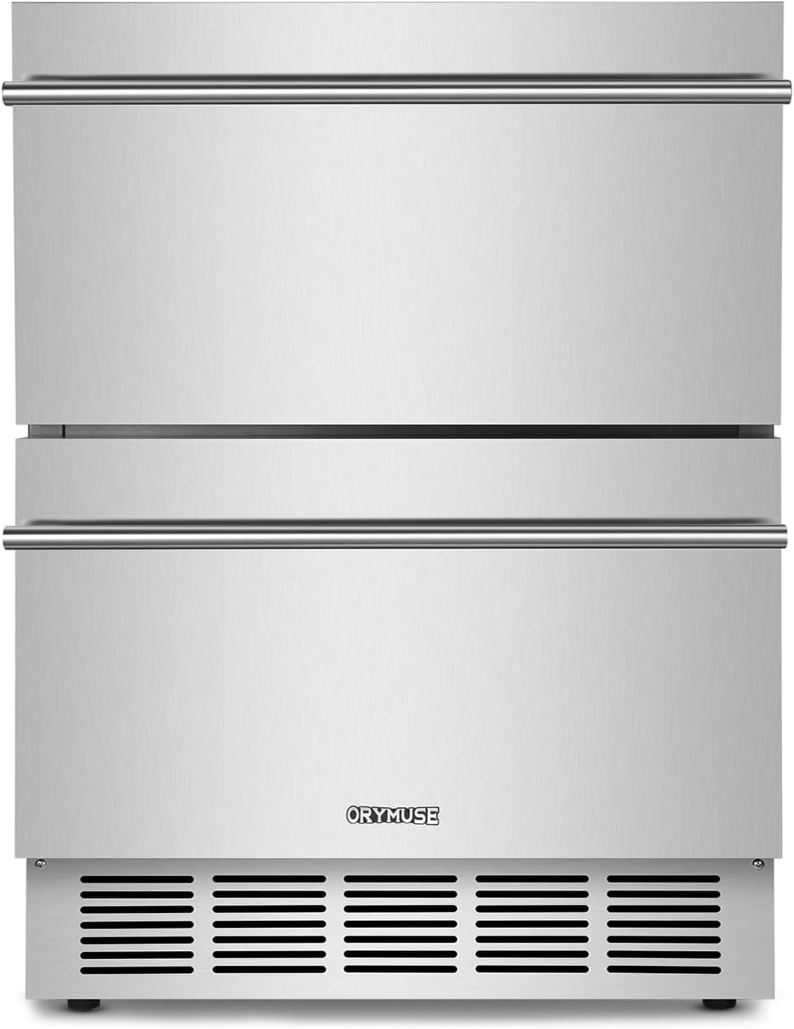 Outdoor Drawer Refrigerator, 24 Inch Undercounter Beverage Cooler Fridge with Stainless Steel