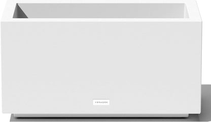 Veradek Block Series Long Box Planter - Large Rectangular Planter for Indoor or Outdoor Patio/Porch