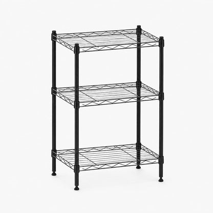 Orchidleaf 3 Tier Storage Shelves, Metal Wire Shelving Unit, Heavy Duty Adjustable Shelf Rack for