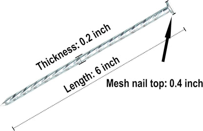 50/100/150 Pack 6" Solid Galvanized Non-Rust Metal Garden Stakes Spiral Landscape Edging Anchors