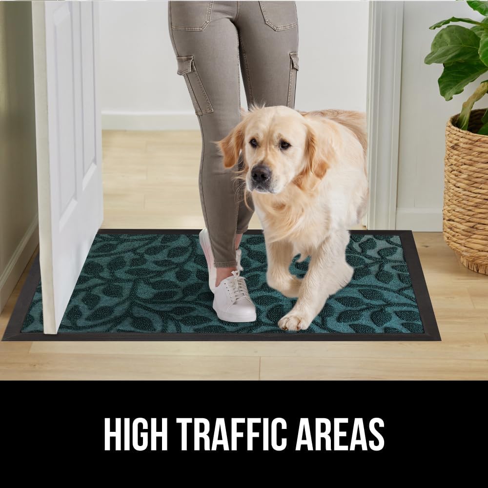 GORILLA GRIP 100% Waterproof All-Season WeatherMax Doormat, 72x24, US Designed Natural Rubber
