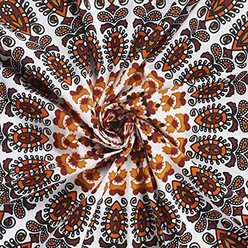Bless International Handmade Indian hippie Bohemian Psychedelic Peacock Mandala Wall hanging