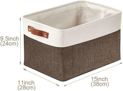 DECOMOMO Storage Bins Fabric Storage Baskets for Shelves, Linen Closet Organization Toys Nursery