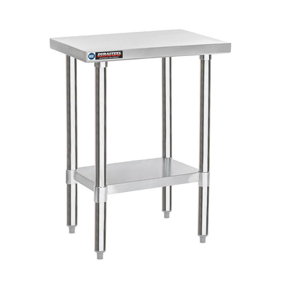 DuraSteel 24x18 Small Stainless Steel Table - NSF Metal Food Prep Commercial Kitchen Workt able