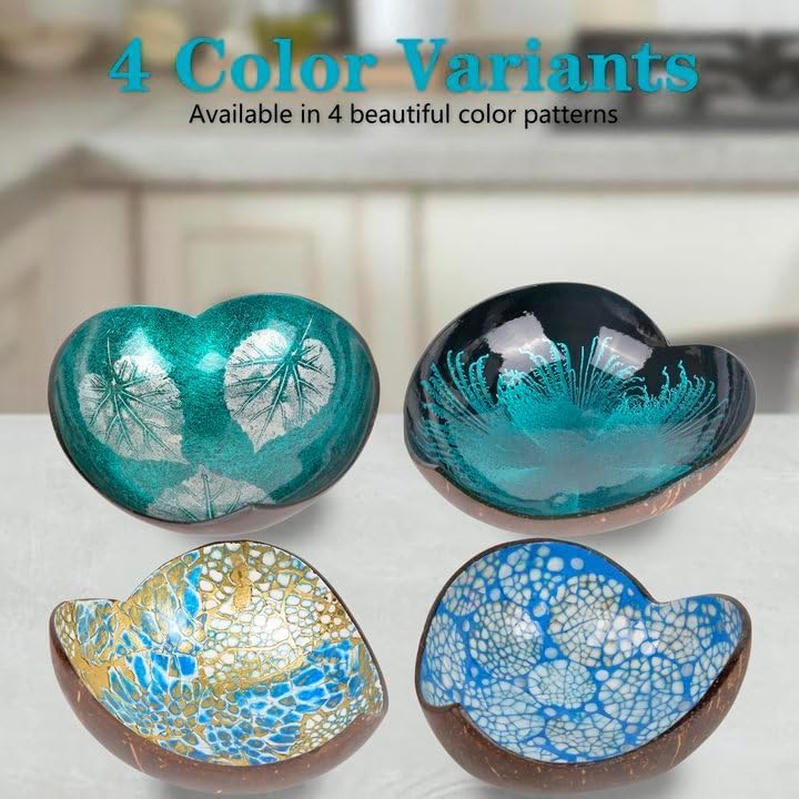 Coconut Bowls Decorative Candy Dish - Heart Acai Bowl, Natural Wooden Candy Dish, Key Bowl Holder