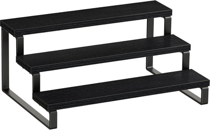 Giikin 3 Tier Spice Rack, Cabinet Organizer Shelf, Wooden Spice Rack for Countertop, Kitchen