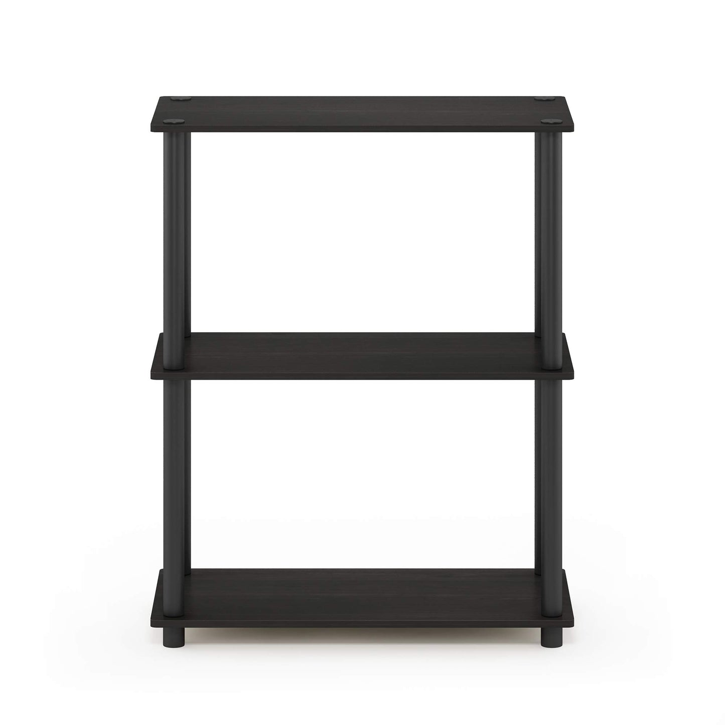 Furinno TURN-N-TUBE Storage Shelves, 3-Tier Book Shelf, Corner Shelf, Toolless Open Shelves, for