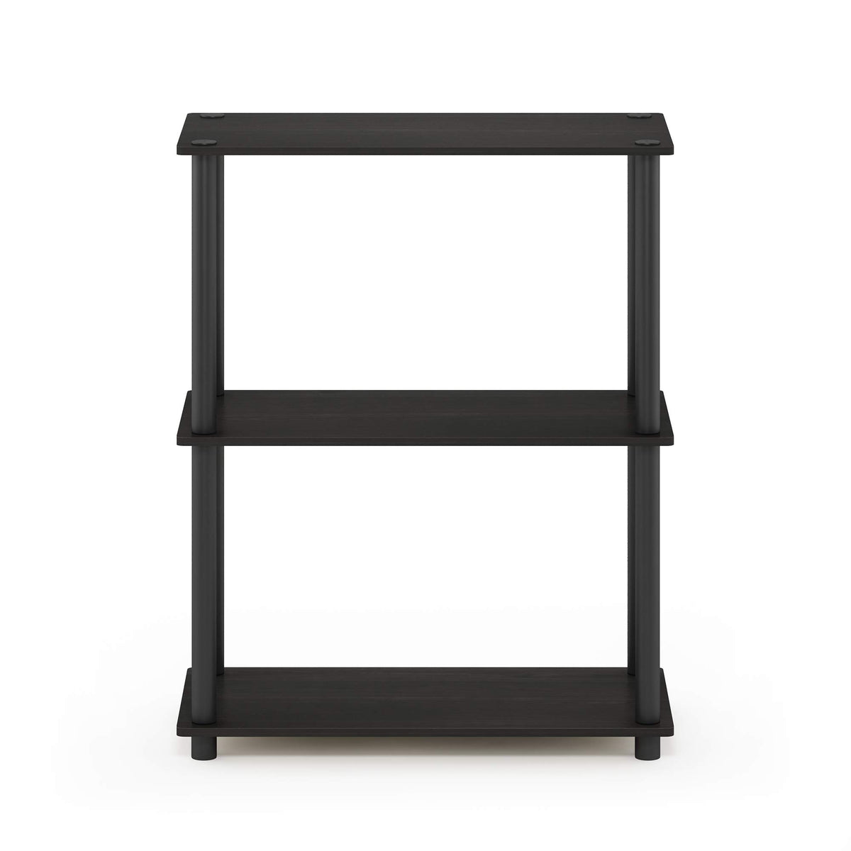 Furinno TURN-N-TUBE Storage Shelves, 3-Tier Book Shelf, Corner Shelf, Toolless Open Shelves, for
