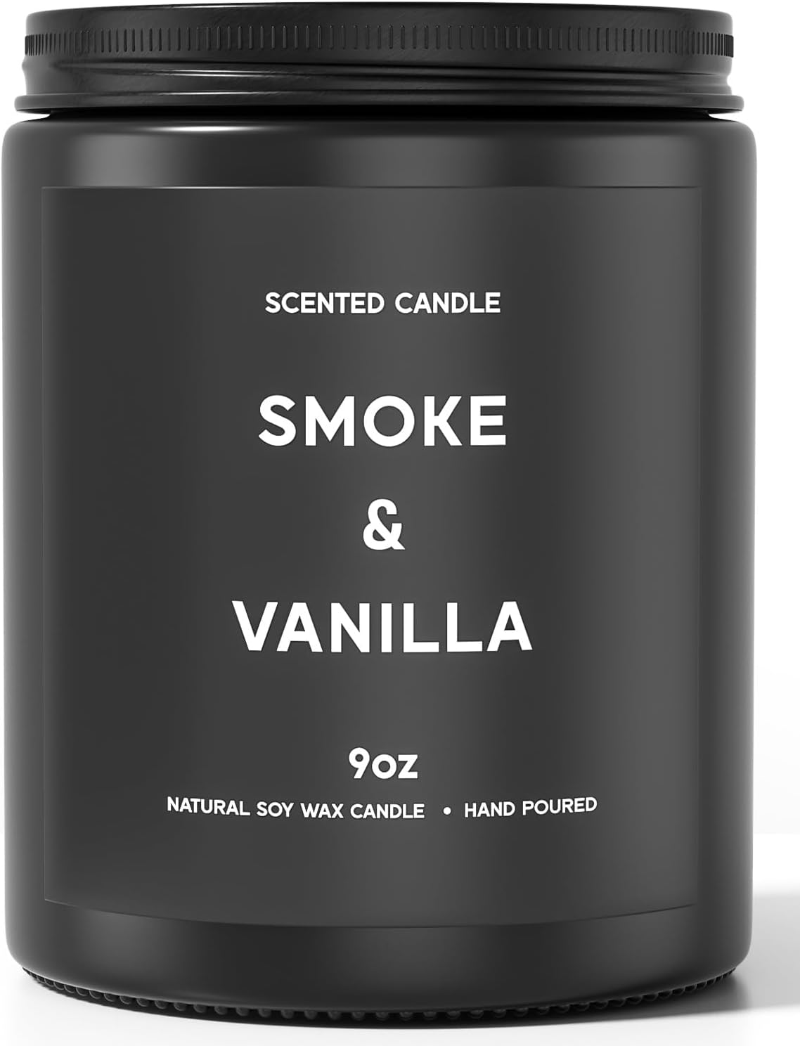 Smoke ＆ Vanilla Candle, 9oz Scented Candle for Men, Scented Candles for Home, Gifts for Men