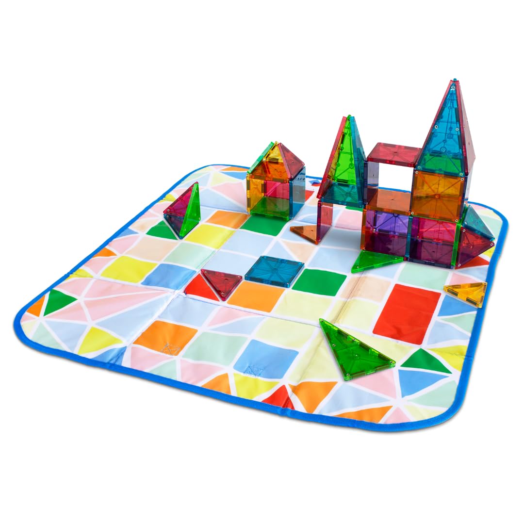 MAGNA-TILES Storage Bin & Interactive Play-Mat, The Original Magnetic Building Brand