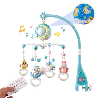 Mini Tudou Baby Musical Mobile Crib with Music and Lights, Timing Function, Projection, Take-Along