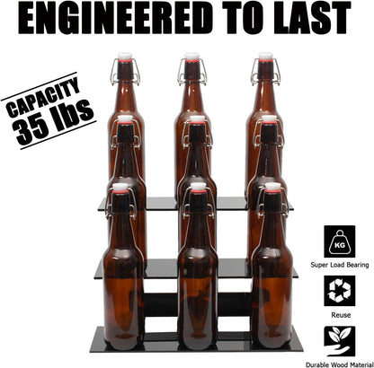 WANLIAN 3-Tier Straight Retail Table Display Stand, Portable Display Rack Shelves for Vendors