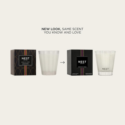NEST New York Scented Classic Candle, Moroccan Amber - 8.1 oz - Up to 60-Hour Burn Time - Reusable