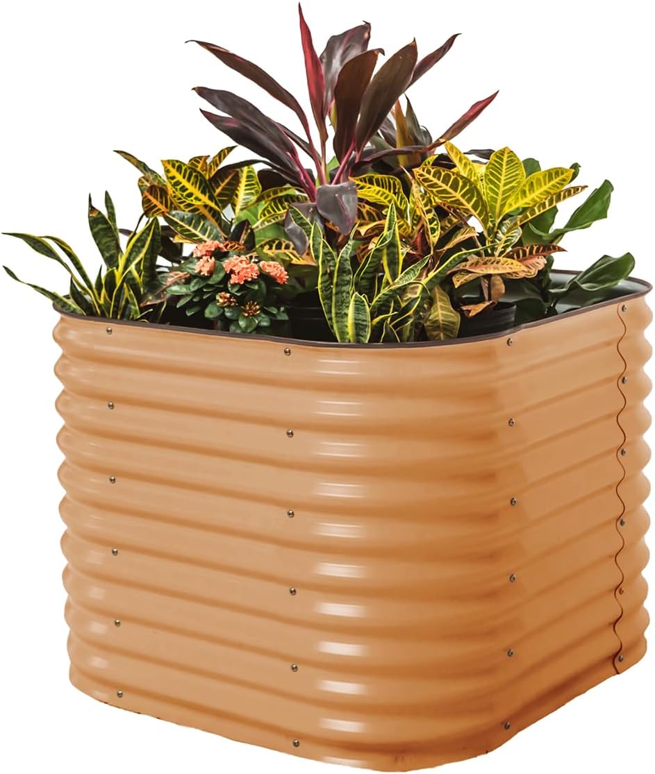 Vego garden 32" Extra Tall Raised Garden Bed Kits,4 in 1 Modular Raised Planter Box for Vegetables
