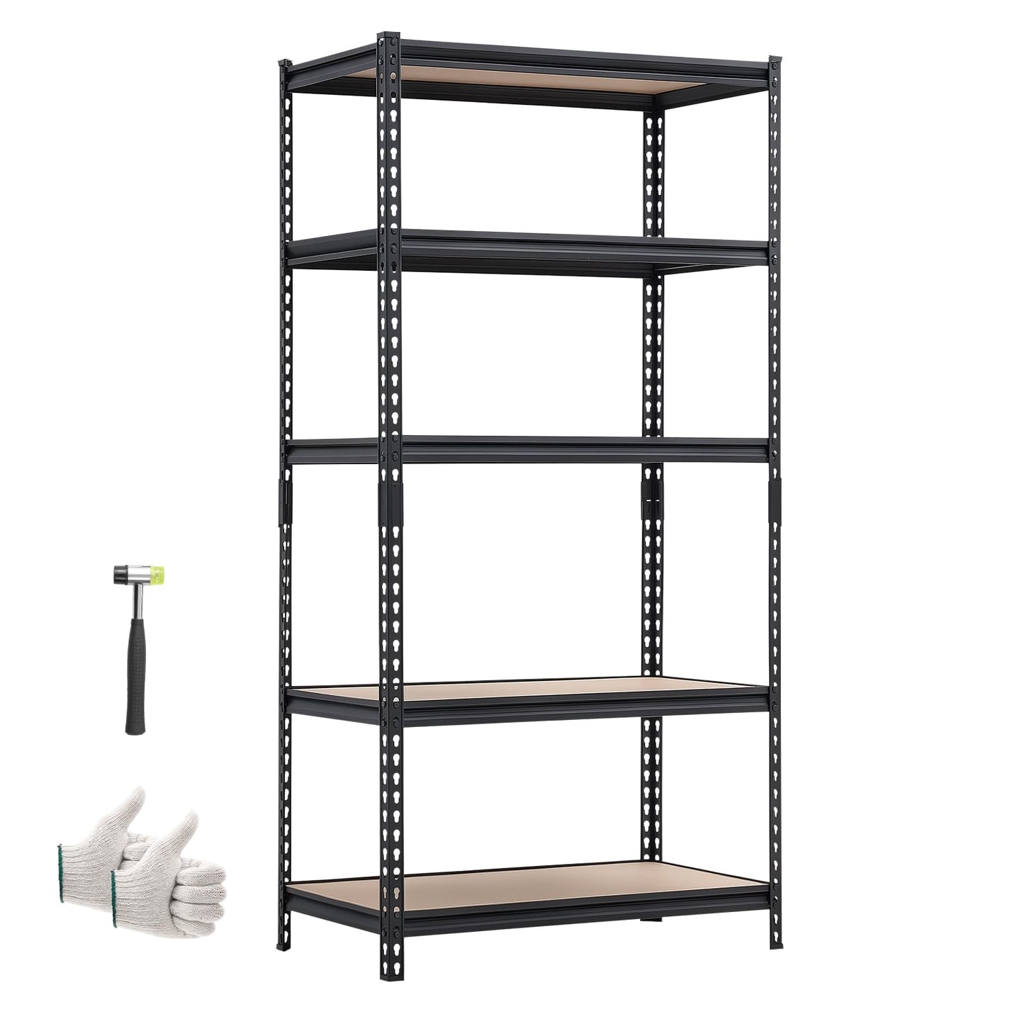 VEVOR Storage Shelves, 5-Tier Adjustable, 2000 lbs Capacity, Heavy Duty Garage Storage Shelving