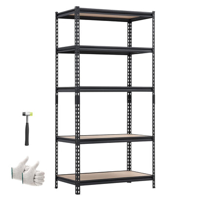 VEVOR Storage Shelves, 5-Tier Adjustable, 2000 lbs Capacity, Heavy Duty Garage Storage Shelving