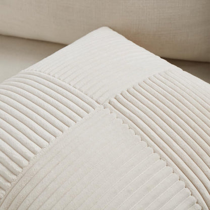 Fancy Homi 2 Packs Cream Big Decorative Throw Pillow Covers 24x24 Inch for Living Room Couch Bed