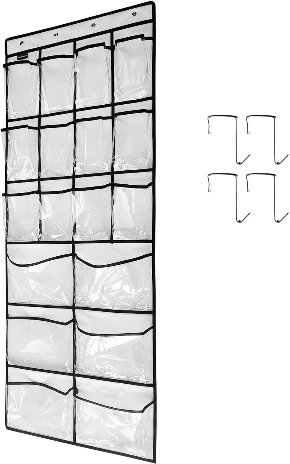 Extra Large Hanging Crystal Clear Over Door Shoe Organizers, Closet Shoe Organizer Shoe Rack