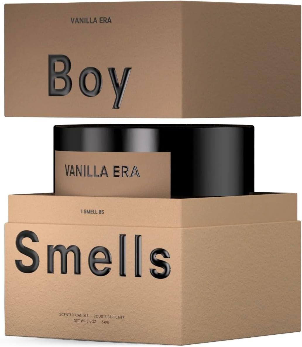 Boy Smells - Vanilla Era Scented Candles for Men and Women - 8.5 oz - Soy, Coconut Wax Candle Blend
