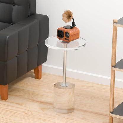 Acrylic End Table, Modern Minimalist Acrylic Side Tables, Clear Side Table for Living Room