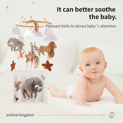 Baby Mobile for Crib, Baby Crib Mobile for Boys Girls, Baby Mobile for Bassinet, Boho Nursery