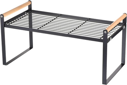 PATIKIL Kitchen Cabinet Shelf Organizer, Wood Counter Shelf Stackable Storage Shelf For Cupboard