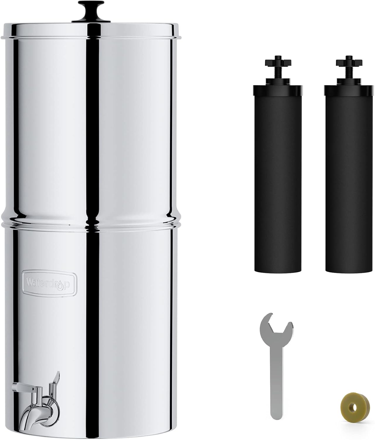 Waterdrop Gravity-fed Water Filter System, Reduces Lead and up to 99% of Chlorine, NSF/ANSI 42&372