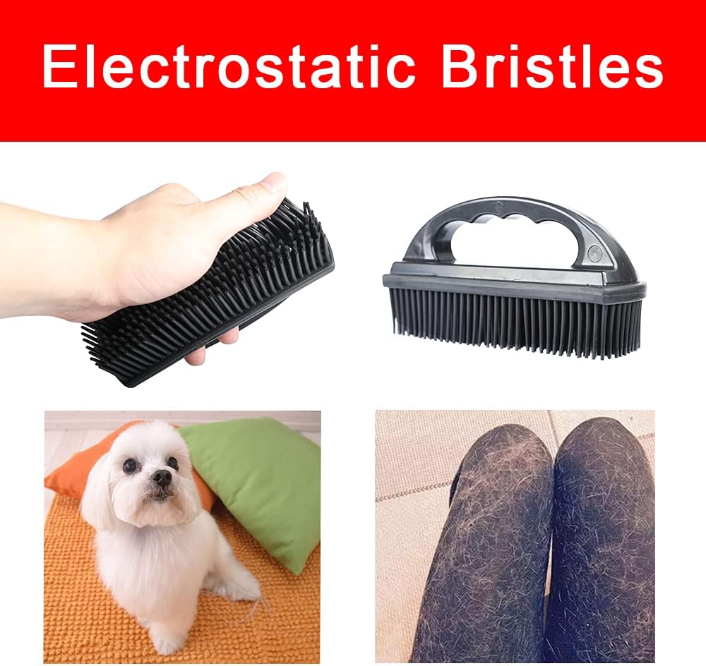 Rubber Pet Hair Removal Brush Lint & Cat Dog Hair Remover Brush Pet Silicone Lint and Debris